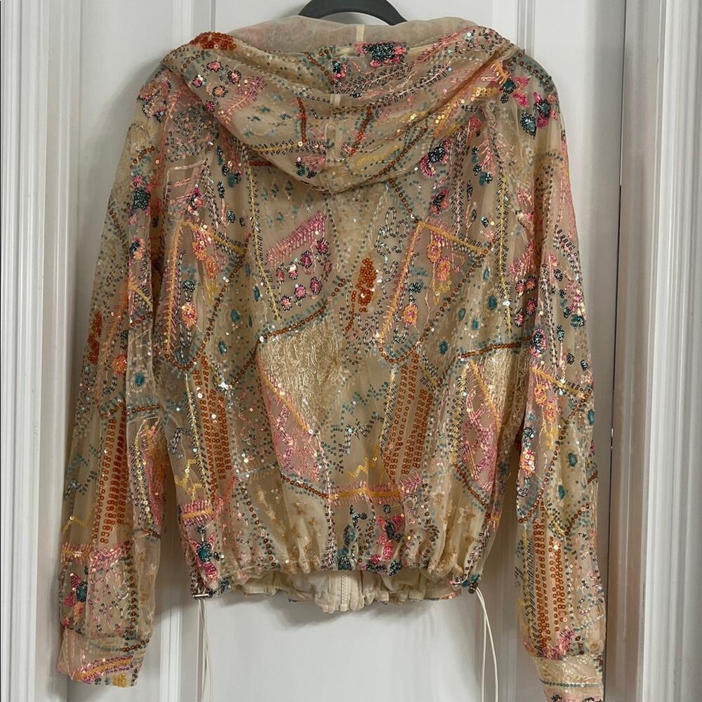 Davi & Dani Multicolor Embroidered Mesh Zip Up Bo… - image 8
